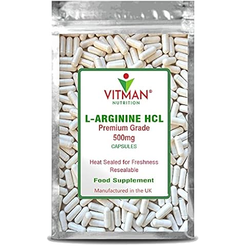 L-Arginine Vegetarian & Vegan Safe 90 High Strength 500mg Capsules | Pre & Post Workout Muscle Protein Amino Acid for Optimal Gym Nutrition - Keto Friendly Supplement Formula | Up to 3 Mths Supply Cover