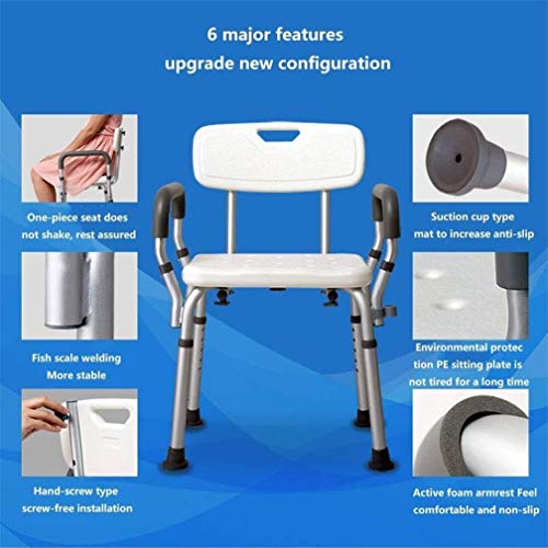 Tabouret de bain antidérapant pour éviter les chutes sous la douche - 6