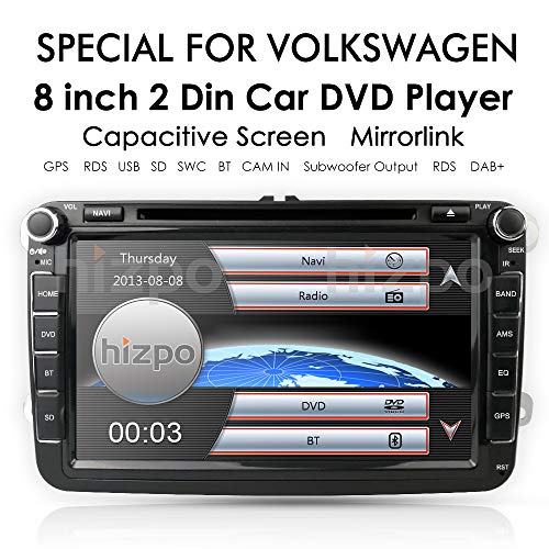 8 Inch Car Radio Touch Screen Double Din Head Unit Car Receiver Stereo