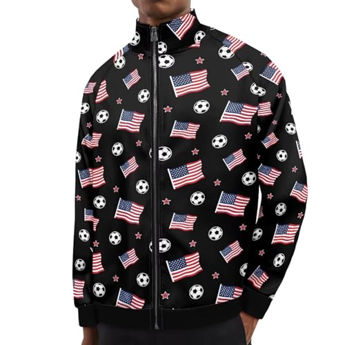 Image of Men's Lightweight Jackets Casual Full Zip Fleece Jacket Men Coats Fashion Long Sleeve Sweatshirt