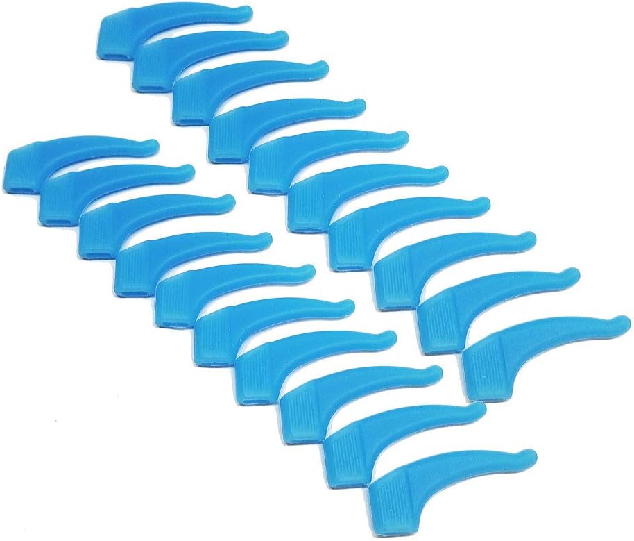 OPTEGOSilicone Non-Slip Ear Grip Hooks for Eye Glasses and Sunglasses, 10 pairs, Choose Color