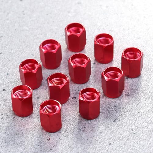 10 tapones hexagonales de aleación para válvulas de llantas de bicicleta, fáciles de instalar, tapas contra el polvo, compatibles con bicicletas de montaña y carretera miniatura 7