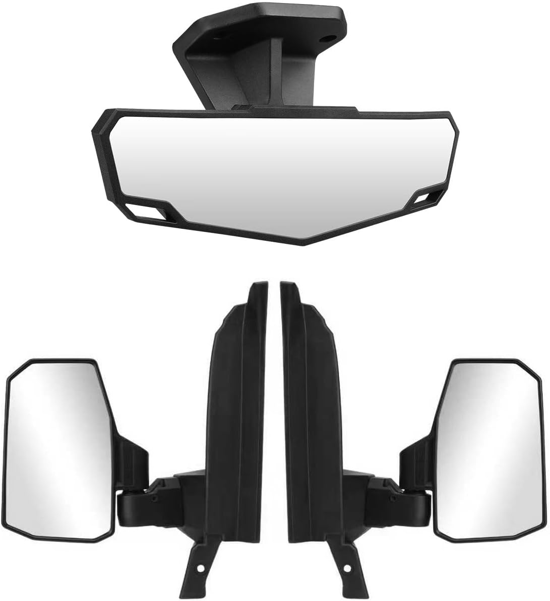 SHEJISI ADV Xpedition Mirrors kit,Its Spring-Back Feature Enables Easy Post-Folding Reset for Improved Driving Experience,Compatible Only with 2024-2025 Polaris Xpedition XP ADV