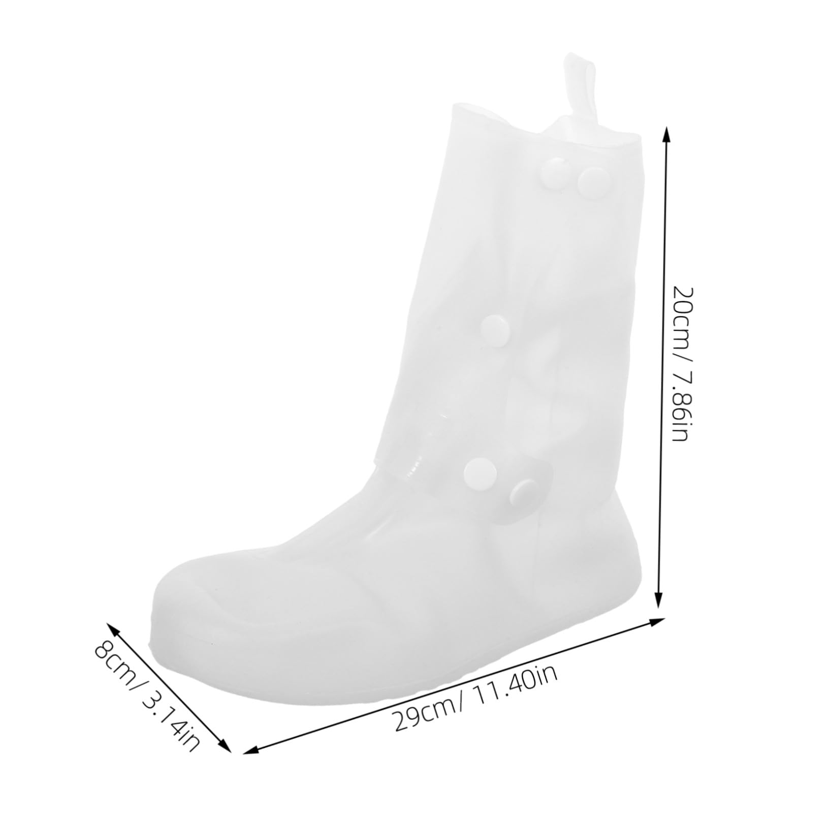 ibasenice 2 Pares Cubrezapatos Impermeables Reutilizables Fundas Antideslizantes de Silicona para Lluvia Viaje y Actividades al Aire Talla Protección Resistente y Fácil de Guardar
