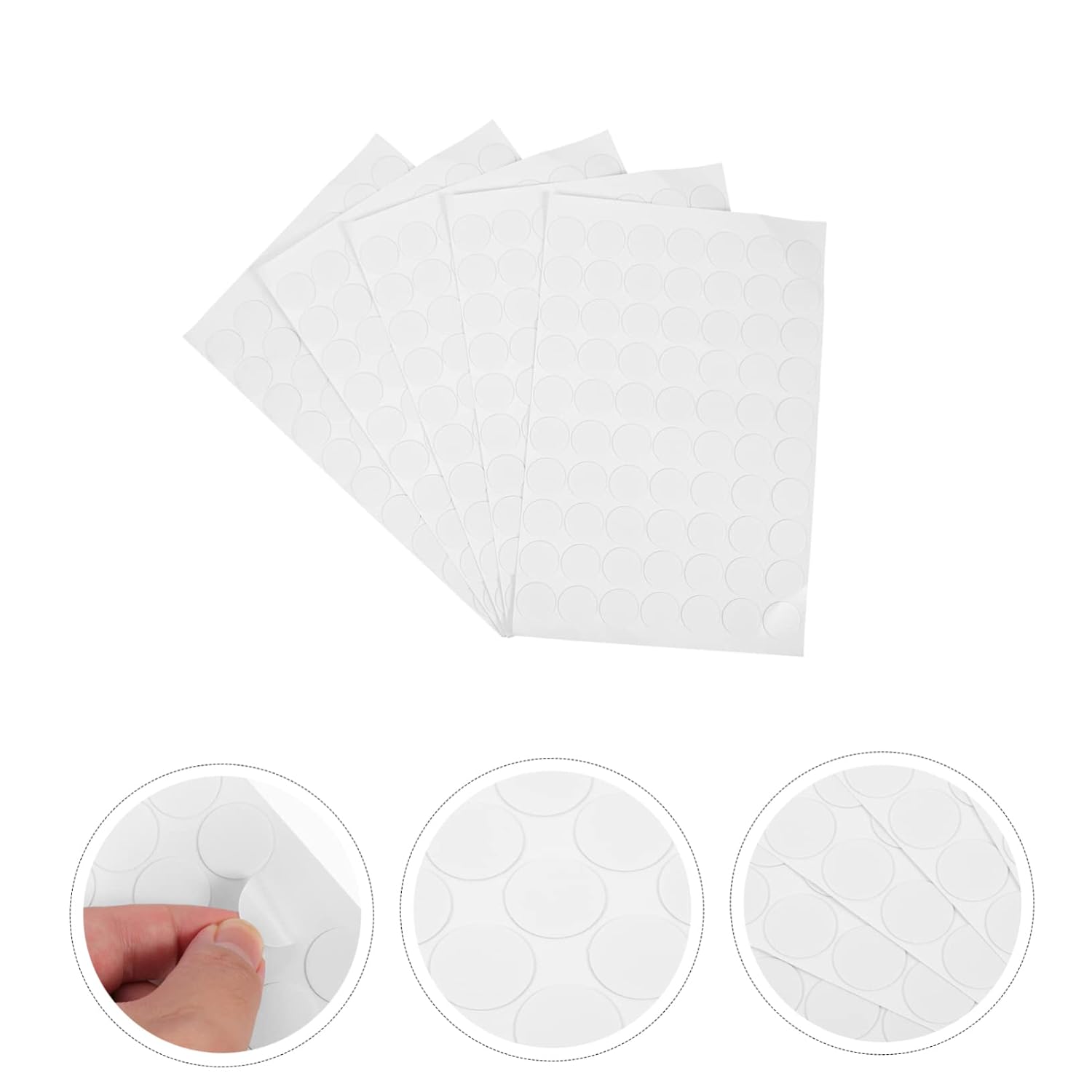 300pcs Adhesive Dots Acrylic Round Double Sided Stickers