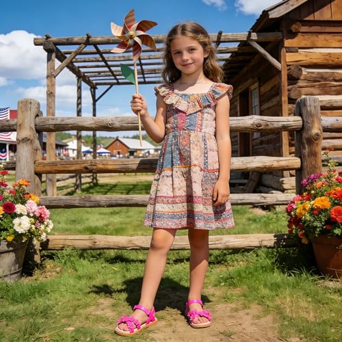 Image of Kiderence Toddler Girls Sandals Little Girls Kids Summer Shoes Toddler Sandals