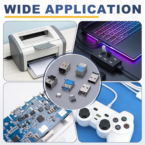 Conectores USB 3.0 tipo B de 9 pines y 90 grados para reparar proyectos de electrónica 6