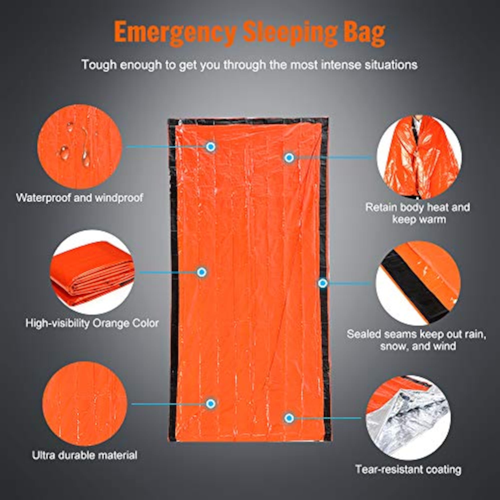 Portable Lightweight Outdoor Emergency Sleeping Bag