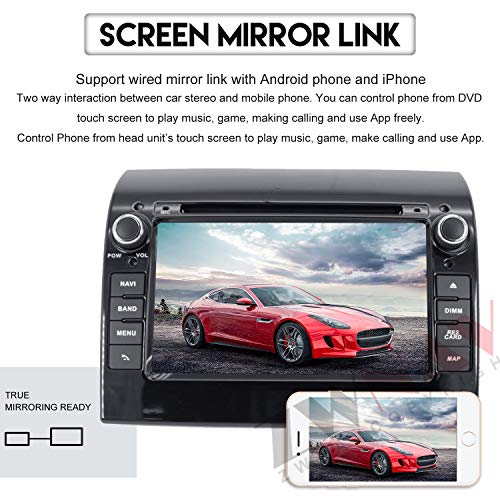 ZWNAV 7 inch Andriod 9.0 2 Din Car Stereo Sat Nav Bluetooth GPS-navigatie voor Fiat Ducato voor Citroen Jumper voor… - Image 4