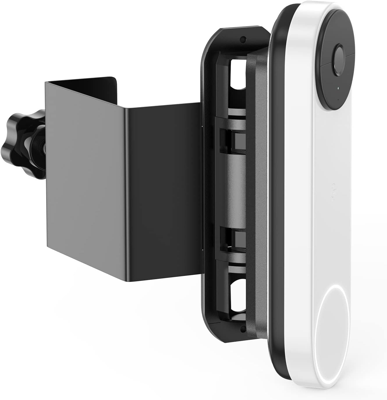 Video Doorbell Door Mount No Drill, Compatible With Google Nest Doorbell (battery), Adjustable (45° Left and Right) Doorbell Angle Mount, Doorbell Mount for Apartment Home Renters
