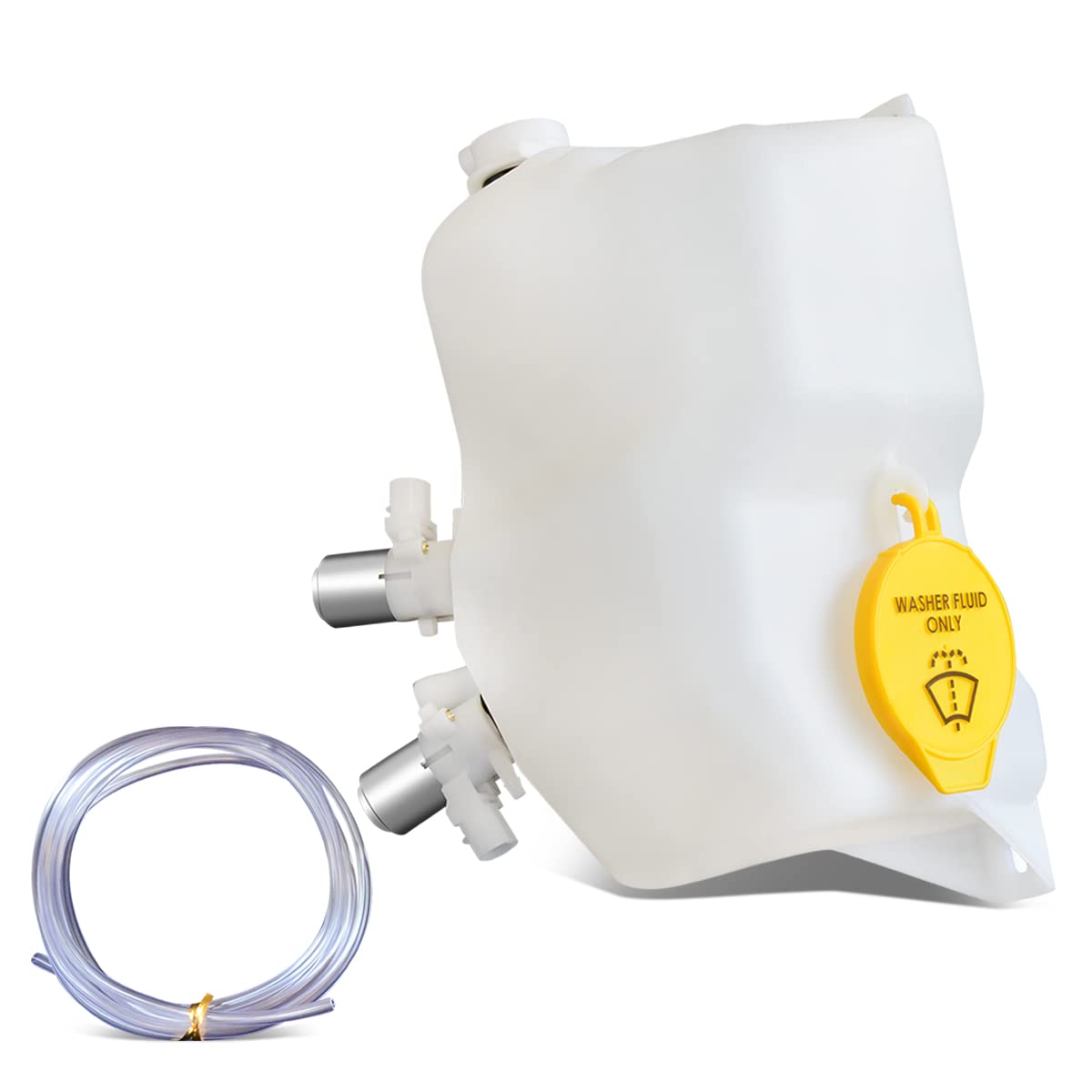 DNA Motoring OEM-WT-CH1288190 Factory Style Windshield Washer Fluid Reservoir w/Cap Pump & Sensor Compatible with 96-98 Grand Cherokee