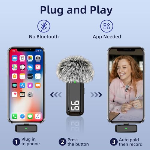 image for NPTCL Wireless USB Microphone for PC Laptop iPhone 16/15 Android Phone