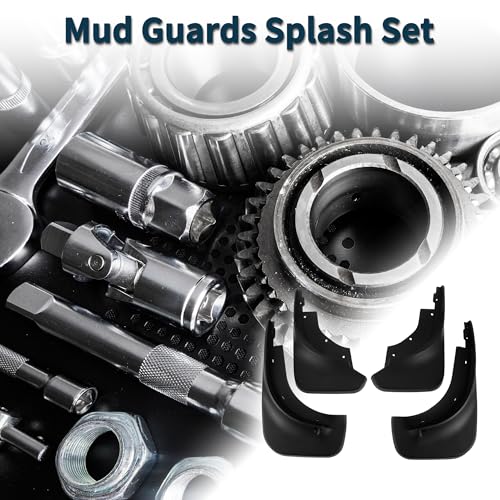 Image of Mud Flaps Splash Guards for Volkswagen Touareg 2005-2010 W /Mount Accessories Mud Guards Front and Rear 1 Set
