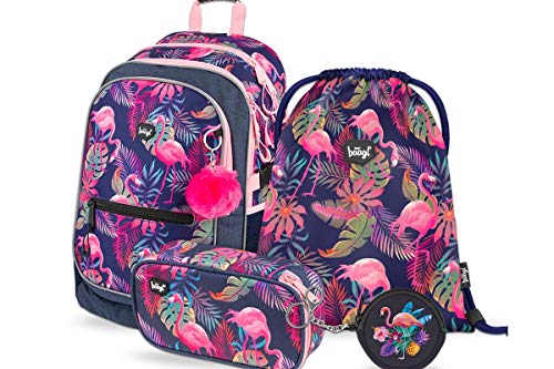Schulrucksack Set Mädchen 3 Teilig - Schultasche...