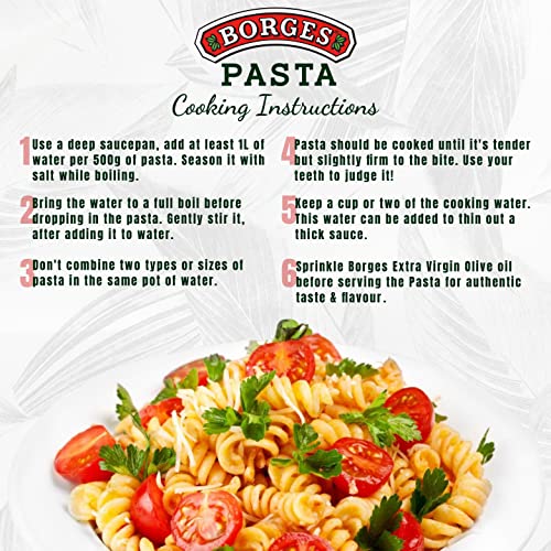Image of Borges Tricolour Fusilli Pasta - 500 gm | Imported from Italy | Include Real Tomatoes & Spinach | No added colour (Pack of 3)