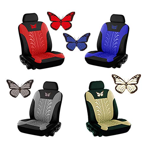RuleaxAsi Pano de cobertura de assento de automóvel universal de borboleta de recorte de arco antipó