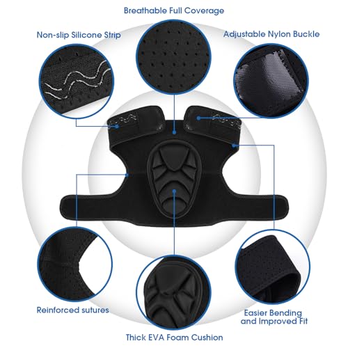 Singahor Volleyball Knee Pads for Women & Men, Soft Thick EVA Foam Knee Protector with Non-Slip Straps, Breathable Crash Pads for Dance, Skating, Wrestling, Gardening & Floor Work (X-Large) by Singahor - Used condition - Image 2