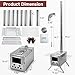 H&ZT Sauna Hot Tent Stove, Portable Wood Burning Stove with Stone Box & 9 Chimney Pipes, Outdoor Rocket Stove Heater for Dry Sauna, Cooking & Winter Heating