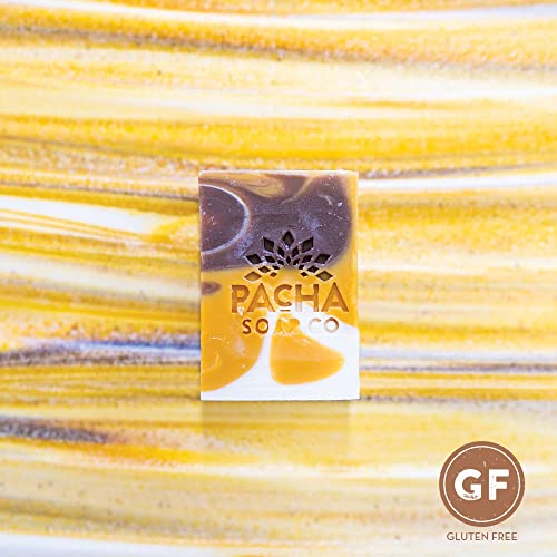 Pacha Almond Goat's Milk Bar Soap 5 Pack | Premium, Handcrafted Soap With Essential Oils And Farm-Fresh Goats Milk | Use As A Natural Face Wash, Hand Soap, Body Wash | 4 Oz #TOP3