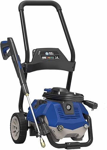 AR Blue Clean AR2N1 Lavadora de Presión Eléctrica - 2050 PSI, 1.4 GPM, 13 Amperios, Accesorios de Conexión Rápida, Carrito Desmontable 2 en 1,