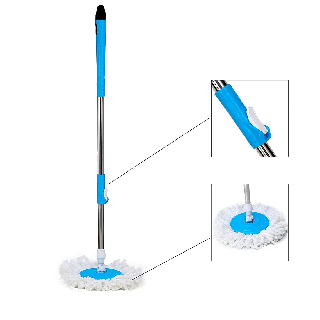 Blue Rod Mops Stick India's Best Rod Set with 1 Microfiber Easy to