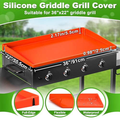 Image of LOPNUR Full Coverage Silicone Grill Cover for Blackstone Griddle, 36 Inch
