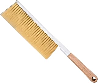 Escoba de mano – Cepillo para las manos, cepillo de mano de cerdas rígidas de 39,5 cm, herramienta de limpieza de haya y PBT con cerdas gruesas, mango ergonómico, ideal para limpieza de