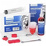 LAINFELD Bremsen Entlüftungsset für Shimano Scheibenbremsen | Inkl. Mineralöl | Komplett Entlüftungskit für Hydraulische Fahrrad Scheiben Bremsen