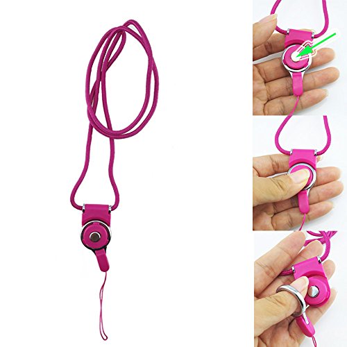 yueton Pack of 5 Detachable Neck Strap Band Lanyard for Cell Phone Camera iPod Mp3 Mp4 USB Flash Drive ID Card Badge Other Electronic Devices