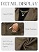 ELLEVEN Wool Blend Tweed Blazers for Women Boyfriend Herringbone Fall Winter Blazers Dressy Business Casual Double Button Long Sleeve Suit Oversize Harris Tweed Suit Jacket Brown Small