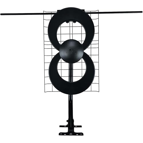 Antennas Direct ClearStream 2V Indoor Outdoor TV Antenna UHF VHF Multi-Directional, 60+ Mile Range, 4K 8K UHD, NEXTGEN TV – w/Reflector, 20-inch Mast
