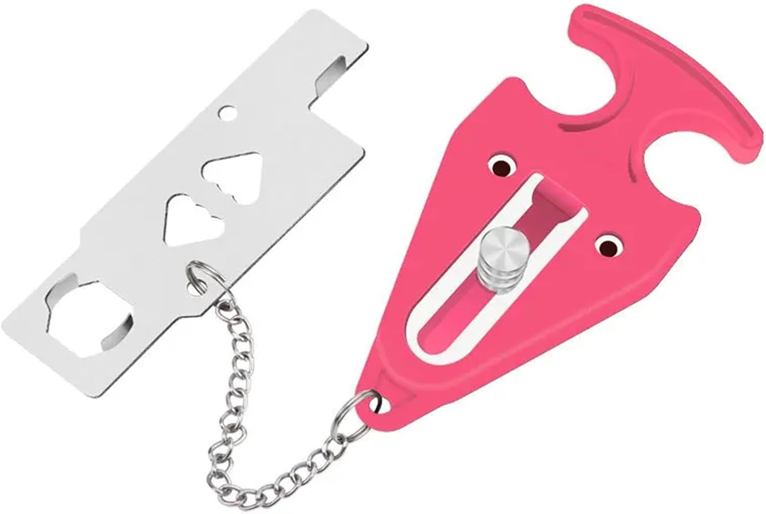Door Lock Latch Metal Home Room Accommodation 1Pcs(Double Headed Black)