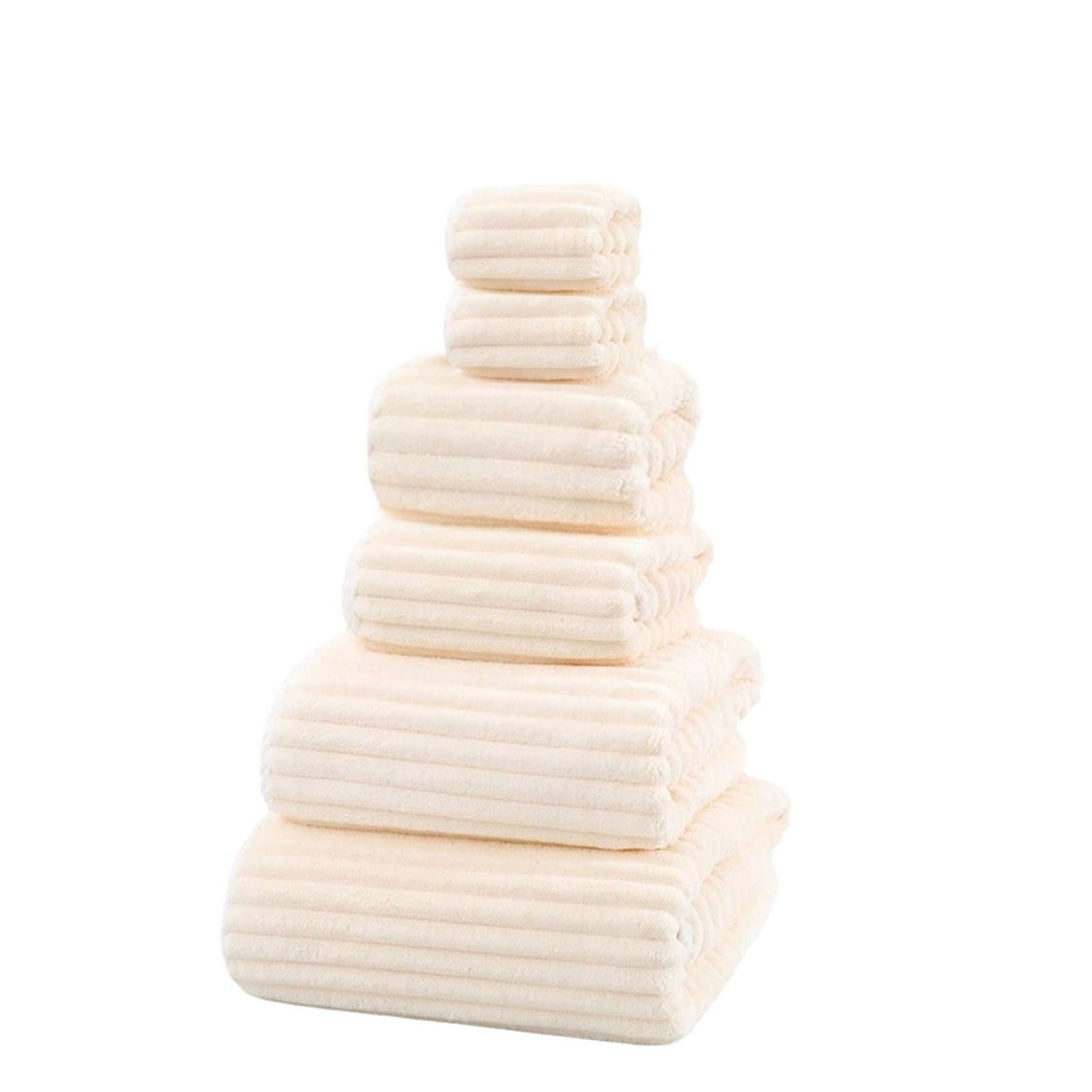 Juego de toallas de baño para fitness y yoga en color beige de SK Studio