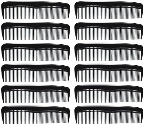 Pack de 12 Peines Flexibles Negros de 5 Pulgadas miniatura 1