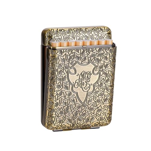 Pitillera de metal Peaky Blinders de bronce para 14 cigarrillos de hombre y mujer