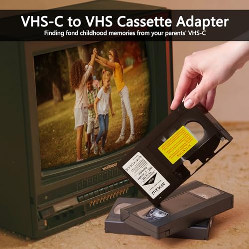 Bingxue Vhs C Adapter Cassette Converter Compatible With Vhs-C Svhs Camcorders Motorized Vhs Cassette Player Not Compatible With 8Mm/Minidv/Hi8 thumb #4