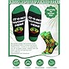 Skicuff 6 Pairs Novelty Leaf Socks for Men 420 Leaf Funny Flowers Cotton Crew Socks Green Pot for Adult Christmas 420 Gift