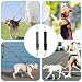 AHQiZFX 2 Stück Hundeleine,Hunde Leine Kurz,Hundehalsband Clips,Reflektierende Nylon Schleppleine,Verstellbarer Haustier Hundehalsband,Hunde Schleppleine mit 2 Karabiner,für Hundewelpen Lauftraining