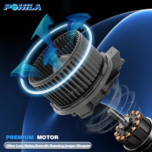 Image of HVAC Heater Blower Motor with Fan Cage 700274, PM9393 | Compatible with 2012-2019 Ford Explorer & Flex & Taurus,2012-2016 Lincoln MKT&MKS