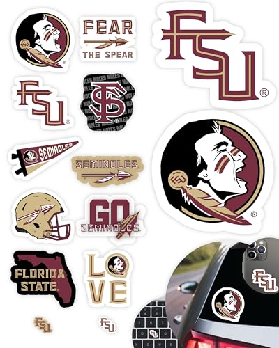 Image of Florida State Seminoles Stickers & Decals 14 Pc Set, FSU Car Decal