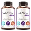 Integratore Occhi Vista Luteina e Zeaxantina Alto Dosaggio 2x90 Capsule Con Zinco Licopene Mirtillo Nero Vite Rossa Antiossidante Per Occhi Vitamina A B12 Vegano Vision Sol Poemia