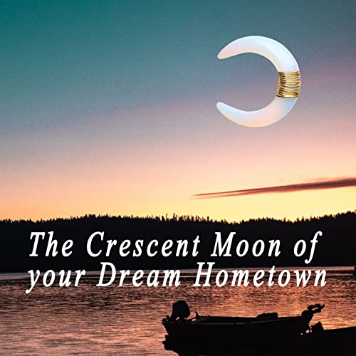 Maibaota Crescent Moon Necklace For Women Gold Plated Moon Pendant Jewelry Spiritual Witchy Gemstone Necklace White Opal Crystal Stone Necklaces #TOP3