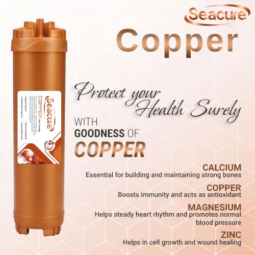 Image of Seacure Complete RO Water Purifier Filter Service Kit | Universal RO Kit for All Water Purifiers | 2 Inline Filters + Membrane + Copper & UF Filter + Accessories | Best for Home and Offices
