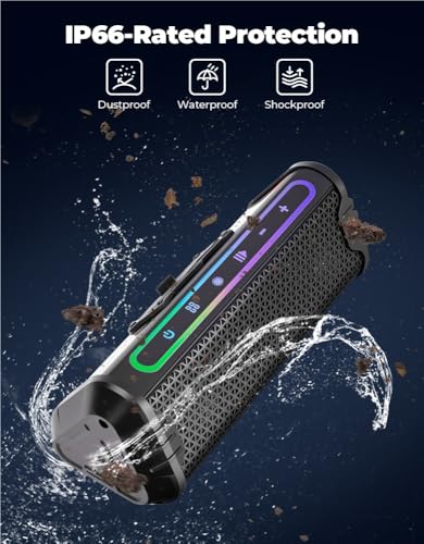 Parlante para Manubrio de Motocicleta con Led y AUX miniatura 4