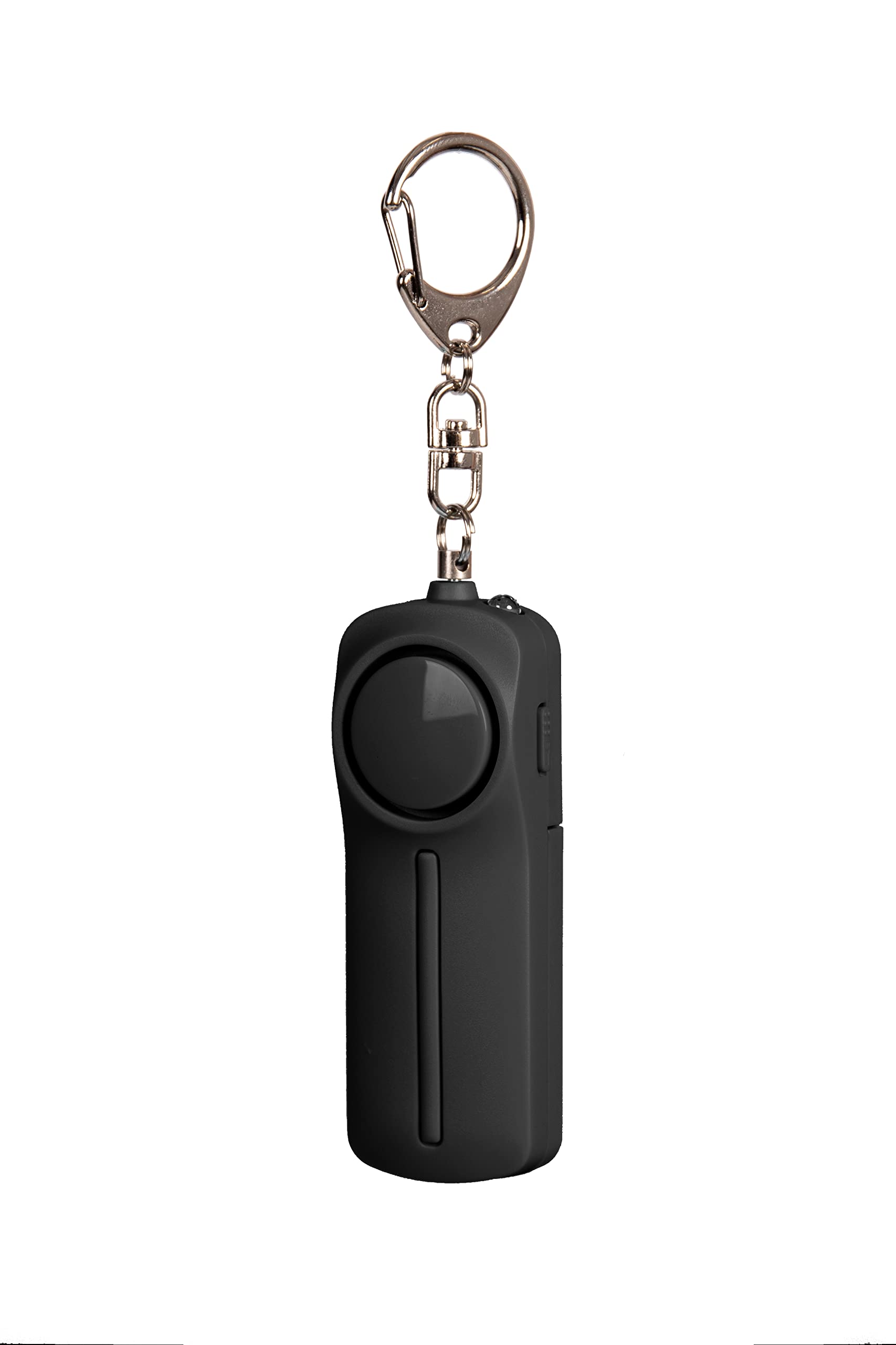 Safesound Personal Alarm Keychain for Women, Elderly, Children - Self Defence Weapons UK Legal and Air Horn Combination.LED light. Rape Alarm Protection from Attackers. Batteries Included. (Black)