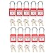 RiToEasysports Industrial Engineering Insulation of Nylon Locking Locking for Energy, Pack of 10 Sets (Red)