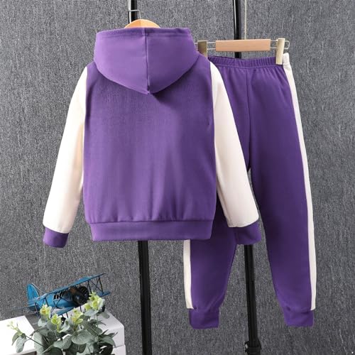 Toddler Kids Casual Hoodie Sweatsuit Tracksuit Set Hoodie Jogger Pants 2pcs Athletic Outfits3