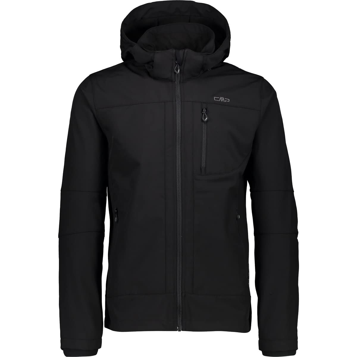 CMP - Man Jacket Zip Hood, Black, 56
