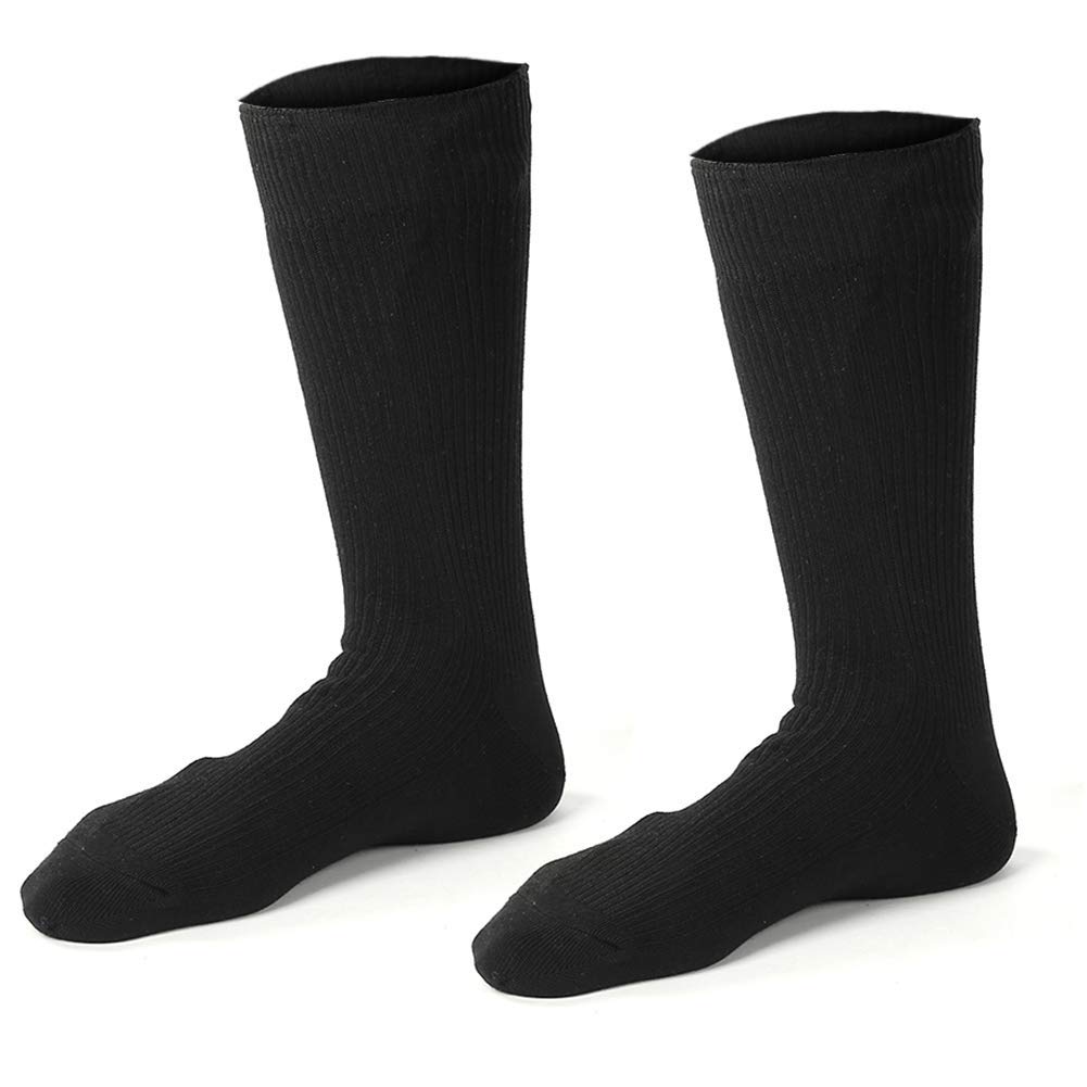 1 Paire Chaussettes Chauffantes, Chaussettes Chauffantes Hommes Femmes Batteries Chaussettes Électriques Chauffe-Pieds 50℃ Température Constante pour Camping Ski Randonnée en Ple