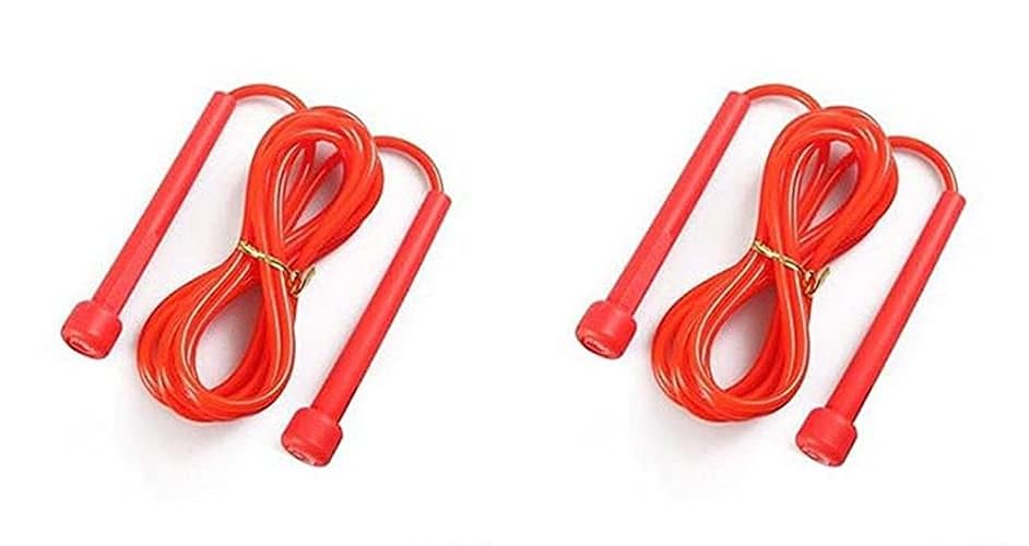 Addiction pencil Skipping Rope, Jump Rope For Exercise, Physical Fitness Men, Women,Children(RED+RED)-image-39